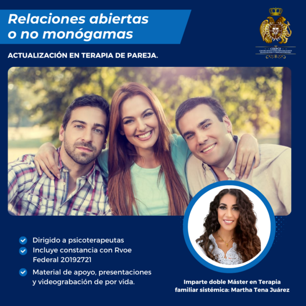 "Actualización en terapia de pareja para relaciones abiertas o no monógamas"