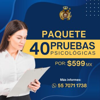 PAQUETE 40 PRUEBAS PSICOLÓGICAS CEEPCF
