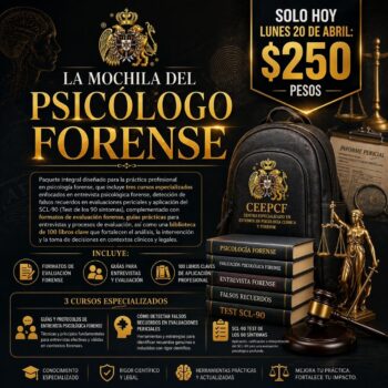 PAQUETE "La mochila del psicólogo forense