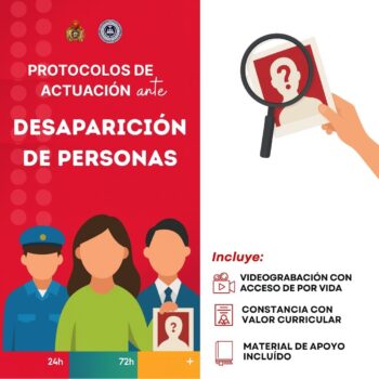 Protocolos de actuación ante desaparición de personas