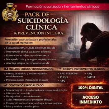 Pack de suicidología clínica y prevención integral