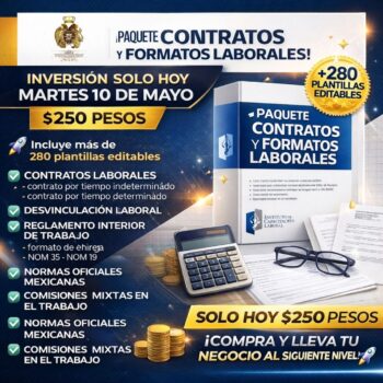 Paquete Contratos y Formatos Laborales