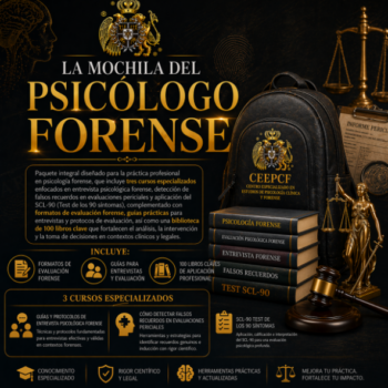PAQUETE "La mochila del psicólogo forense