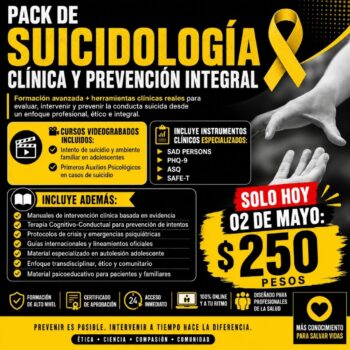 Pack de suicidología clínica y prevención integral