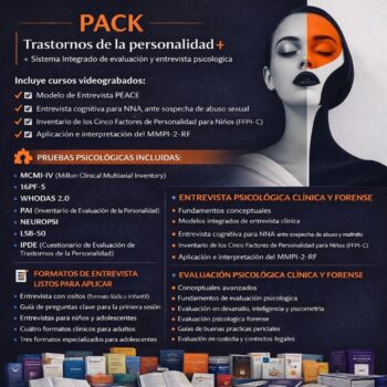 PACK: Trastornos de la personalidad+ Sistema Integrado de evaluación y entrevista psicológica.