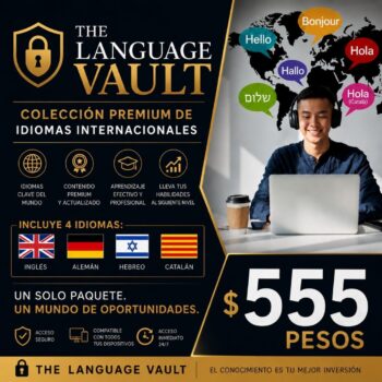 THE LANGUAGE VAULT Colección Premium de Idiomas Internacionales