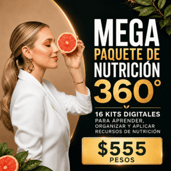 🍎 MEGA PAQUETE DE NUTRICIÓN 360° 16 KITS DIGITALES PARA APRENDER, ORGANIZAR Y APLICAR RECURSOS DE NUTRICIÓN