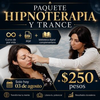 🎓 PAQUETE: HIPNOTERAPIA Y TRANCE 🌀 Formación teórico-práctica en hipnosis, trance, comunicación hipnótica y técnicas de cambio