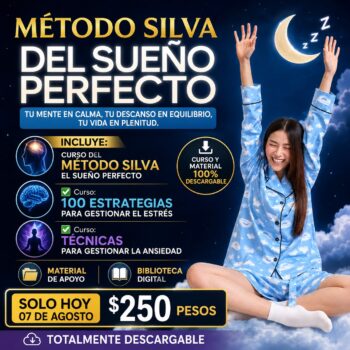 PAQUETE DOBLE: MÉTODO SILVA — EL SUEÑO PERFECTO + PACK PROFESIONAL DE HIGIENE DEL SUEÑO Y ESTRÉS (TOTALMENTE DESCARGABLE)