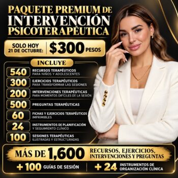 PAQUETE PREMIUM DE INTERVENCIÓN PSICOTERAPÉUTICA
